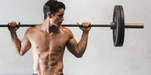 Simple workout with a barbell